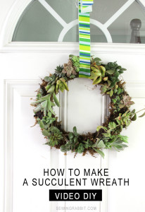 How to make a succulent wreath - easy craft video DIY