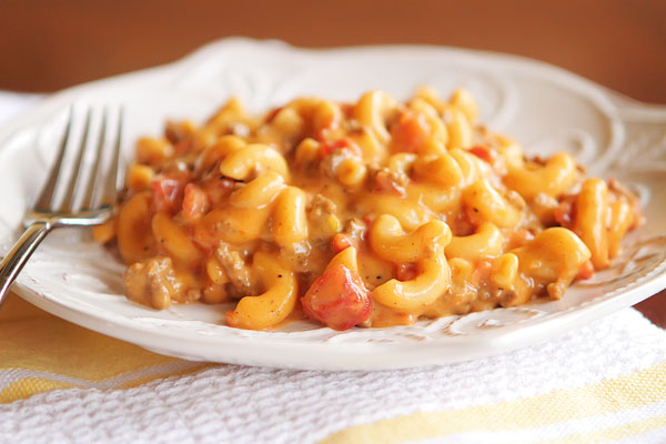 This cheeseburger macaroni will quickly become a family favorite.