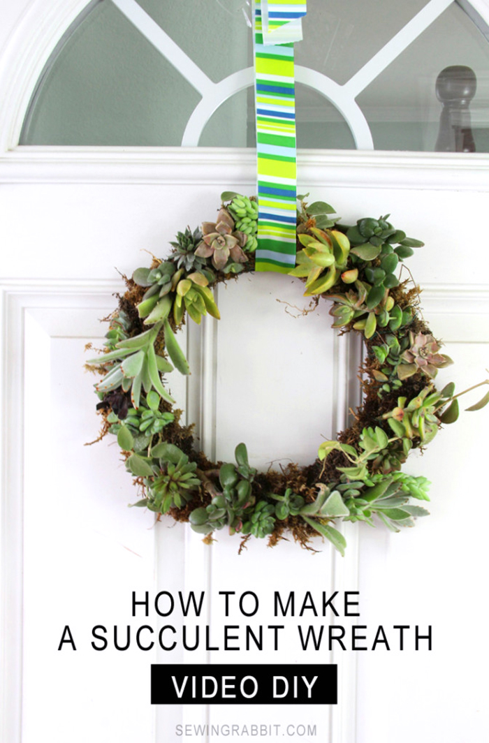 DIY succulent wreath tutorial
