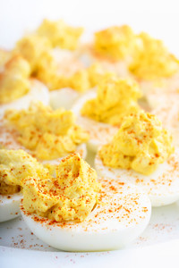 Traditional deviled eggs