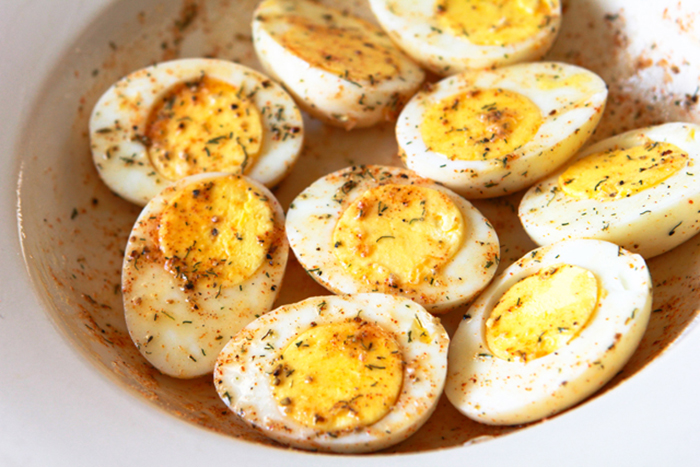 Lazy deviled eggs recipe