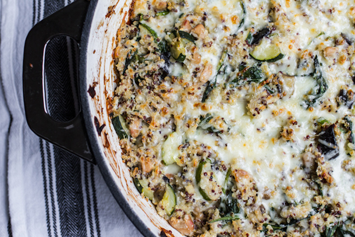 Cheesy Quinoa One-Pan Vegetarian Casserole