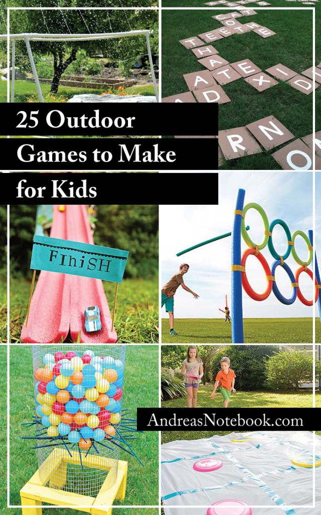 25 Outdoor Games to Make for Kids - I'm definitely making some of these!
