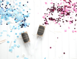 Adorable confetti poppers with free printables