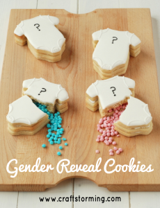 A recipe to bake your own surprise gender reveal cookies