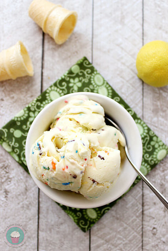 Lemon Funfetti Ice Cream