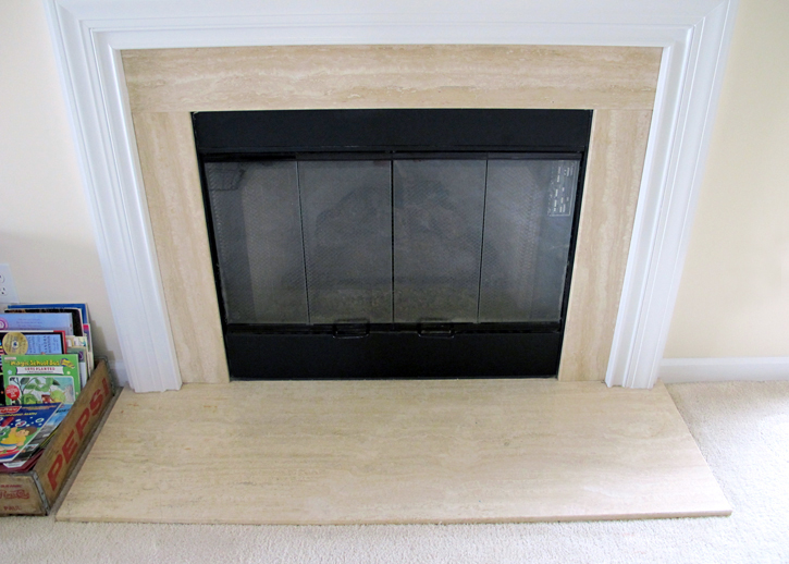 how to cover the brass on your fireplace!