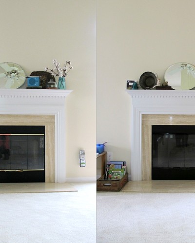 Say goodbye to brass fireplace accents!