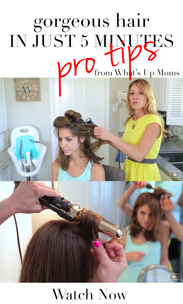 LOVING this!! Great tips for styling your hair in 5 minutes