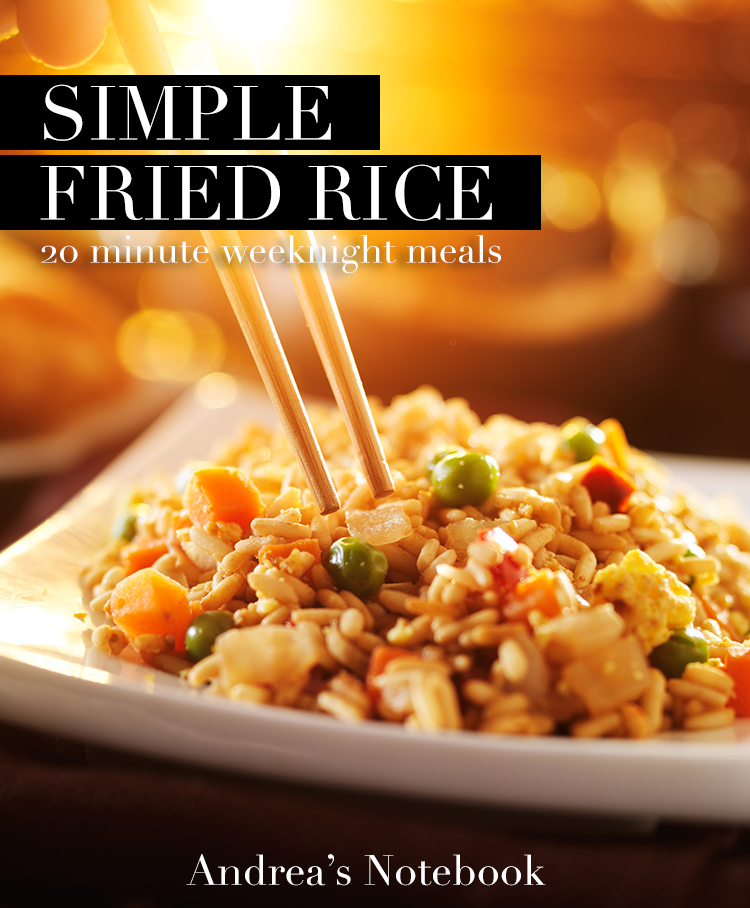 15 minute chicken fried rice recipe! YUM!