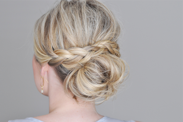 Messy Braided Bun