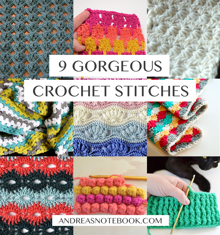 9 gorgeous crochet stitches