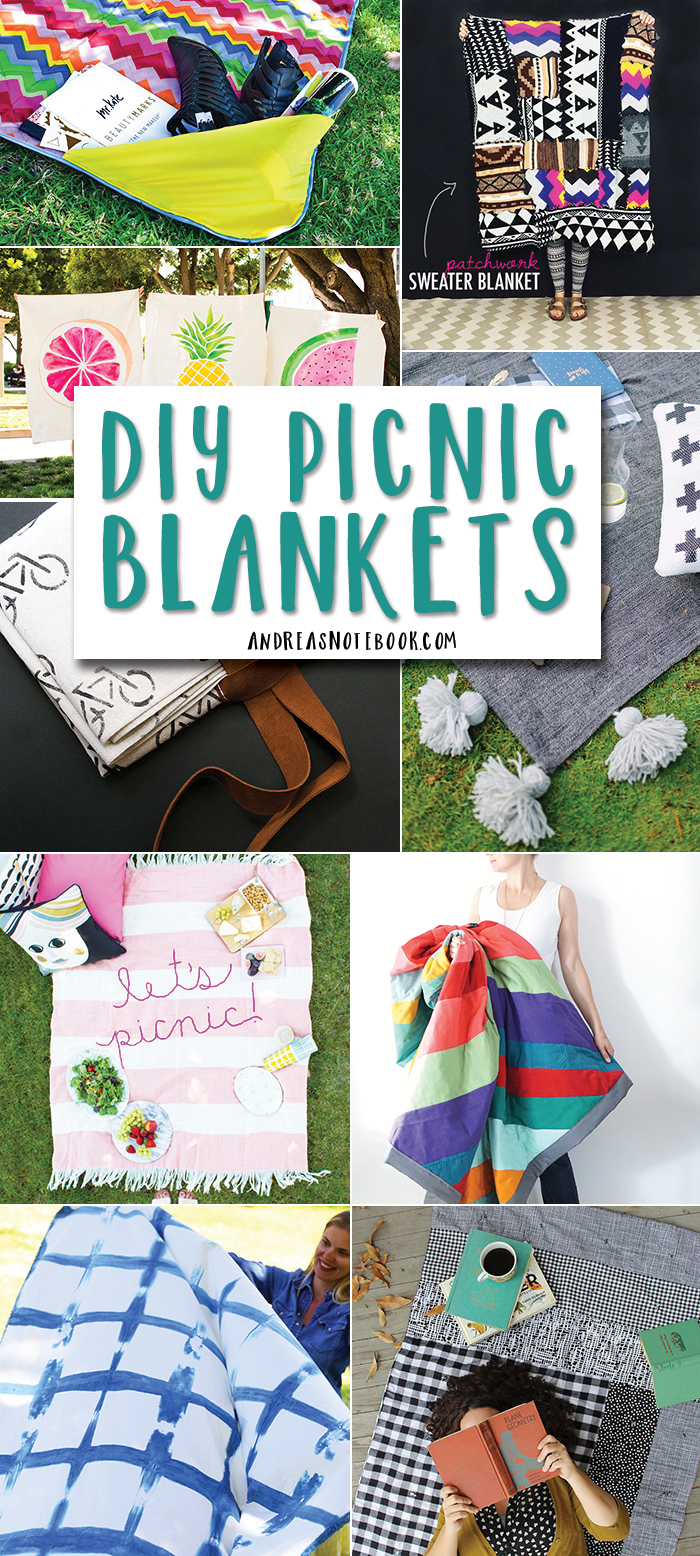 15 functional and beautiful DIY picnic blankets