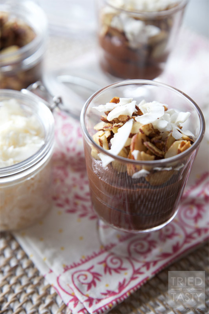 almond joy parfait