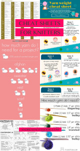 SAVE! Cheat sheets for knitters! AndreasNotebook.com