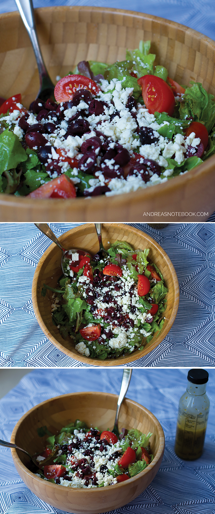 Delicious Greek Salad & Dressing Recipe - I could eat this every day!