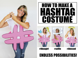 How to make a hashtag costume