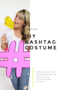 DIY hashtag costume tutorial and instructions