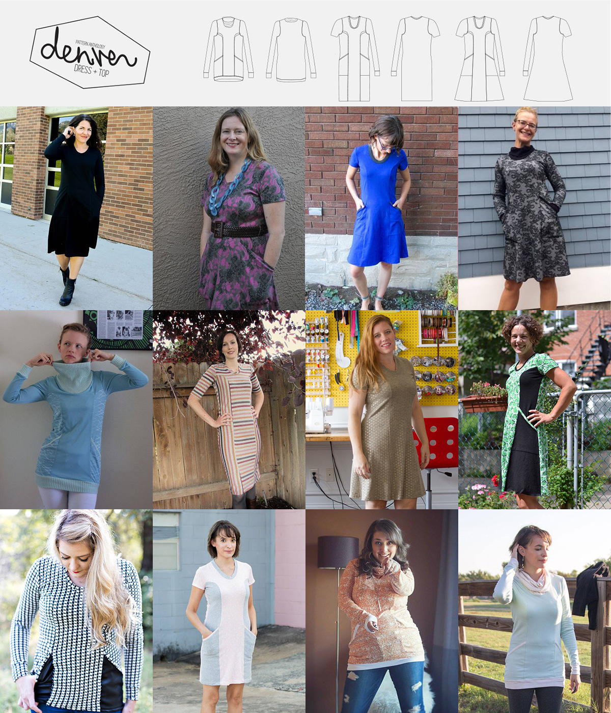 Unbiased Collection by Pattern Anthology | 4 sewing patterns for Every Body