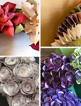 fantastic paper wreath tutorials