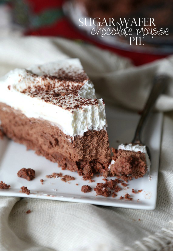 Sugar Wafer Chocolate Mousse Pie