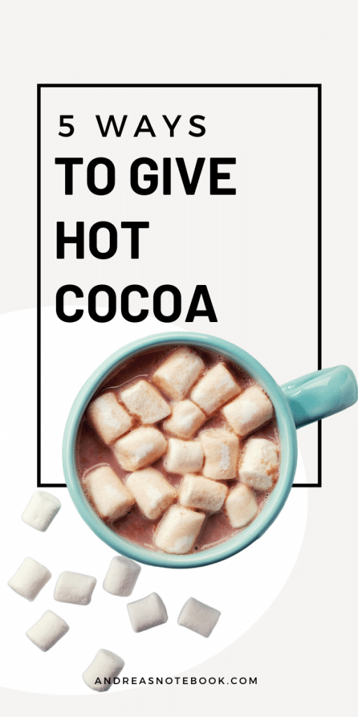 5 ways to give hot cocoa - image of a mug