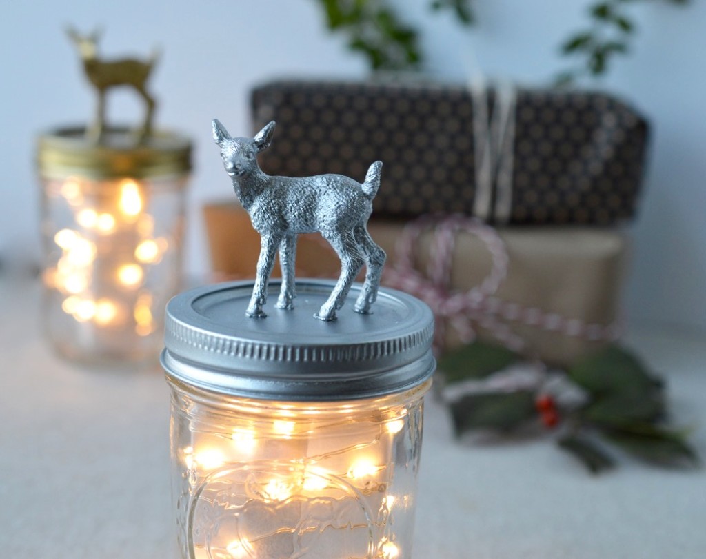 DIY :: Holiday Fairy Light Jars