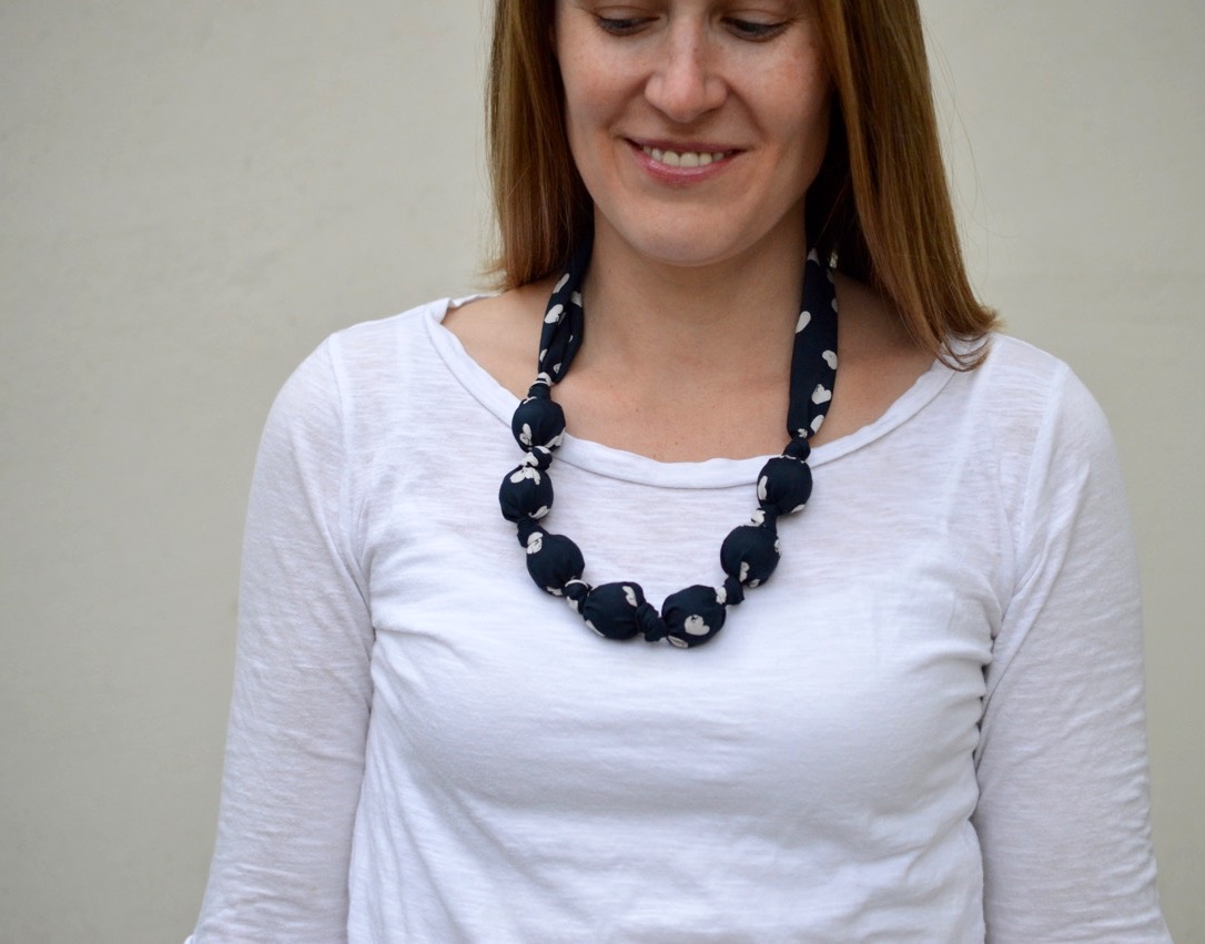 Fabric Necklace Tutorial - Andrea's Notebook