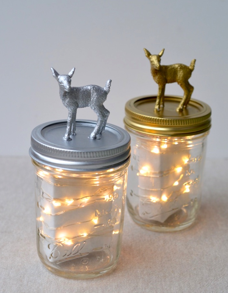 DIY :: Holiday Fairy Light Jars