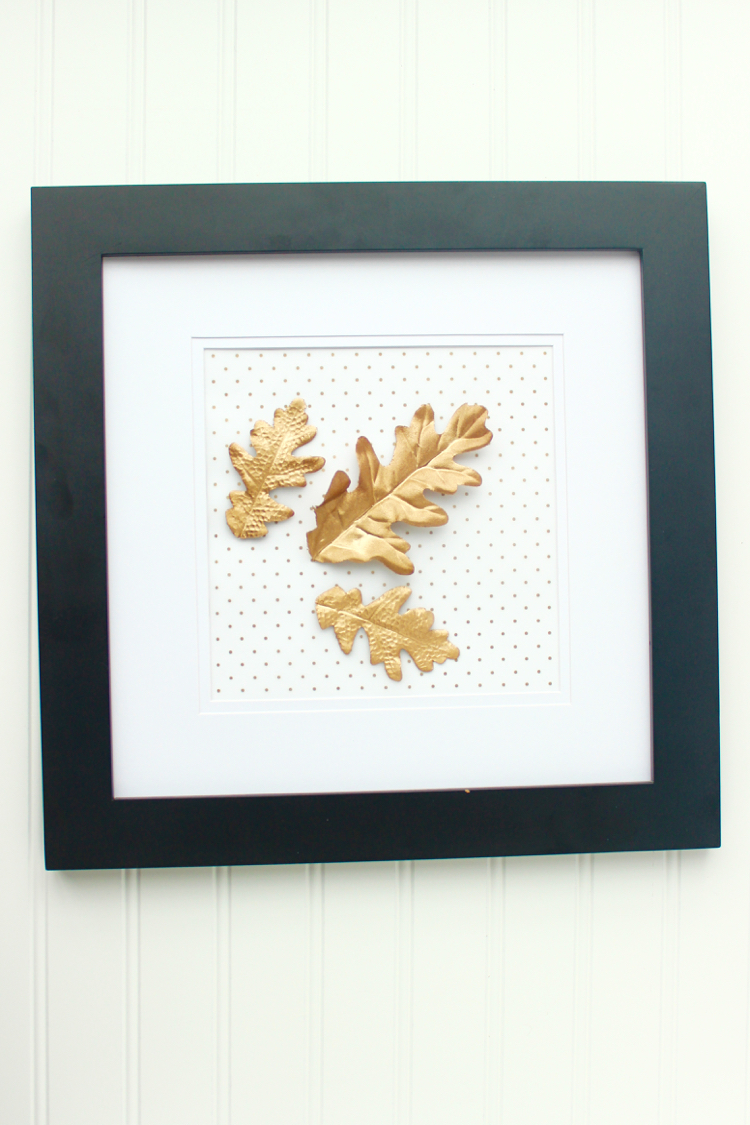 DIY Gold Leaf Framed Art