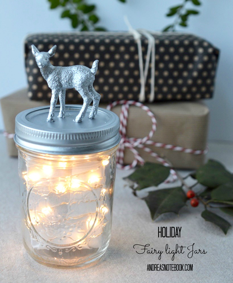 Diy Holiday Fairy Light Jars Andrea S Notebook