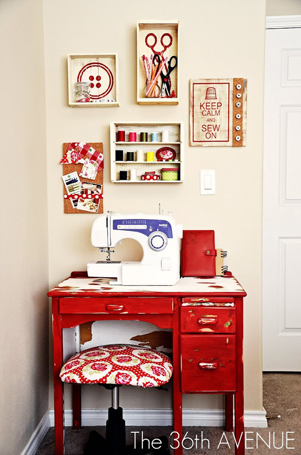 Inspiring Small Sewing Spaces