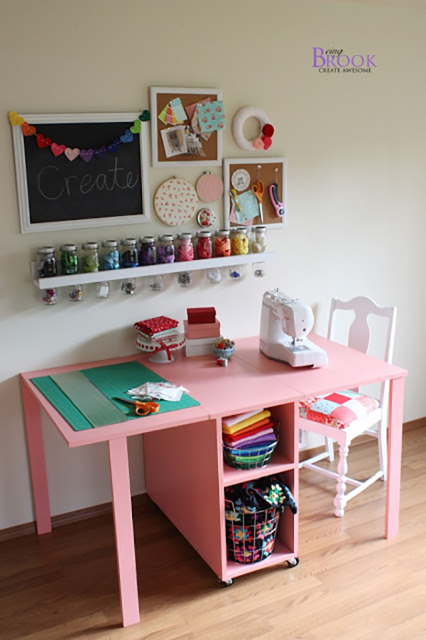 Inspiring Small Sewing Spaces