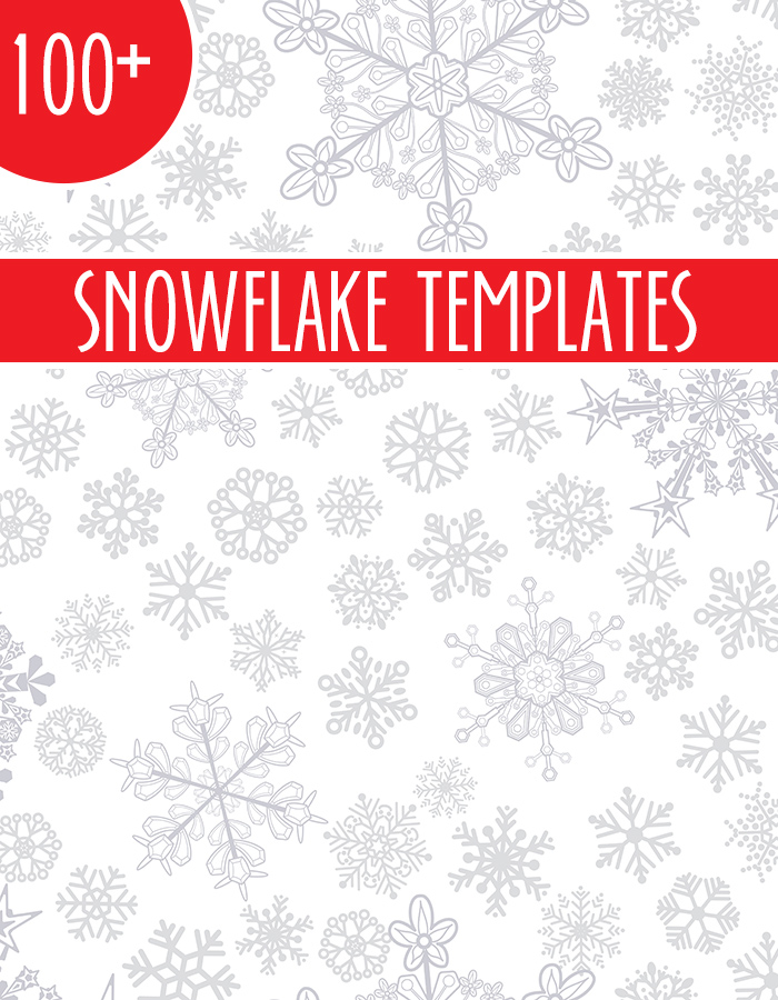 snowflake outline template