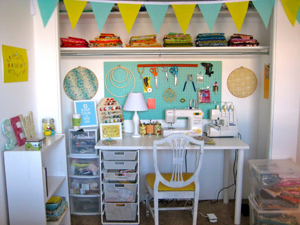 Inspiring Small Crafting Spaces