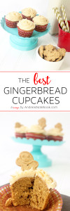 THE BEST Gingerbread Cupcakes Recipe