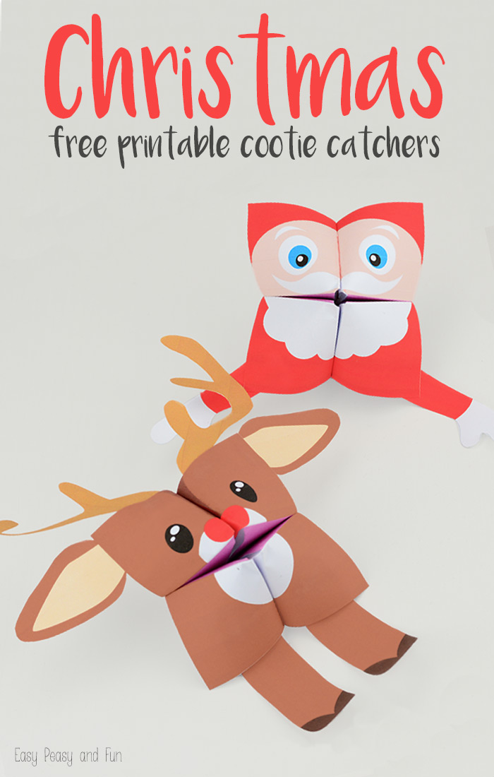 FREE PRINTABLE Christmas fortune tellers