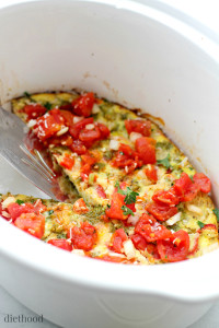 Slow Cooker Veggie Omelette Recipe