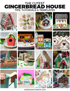 The cutest gingerbread house patterns, templates and tutorials