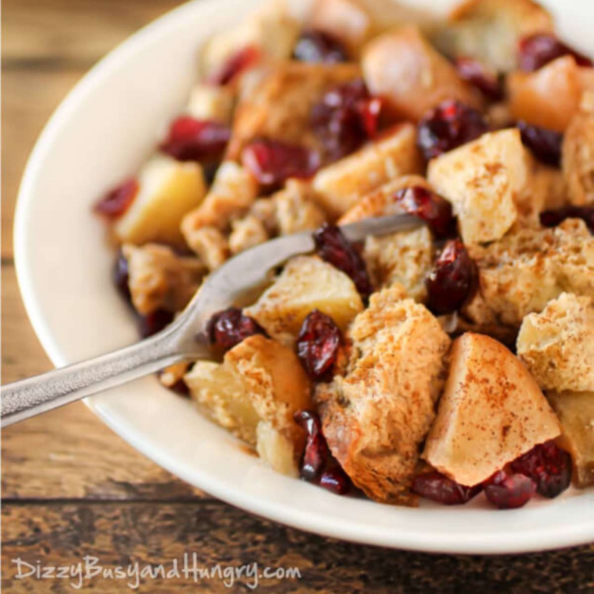 Slow Cooker cranberry french toast on a plate.