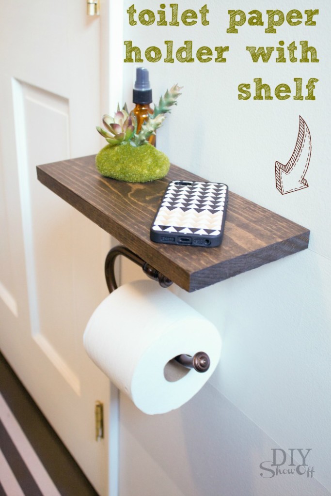 DIY toilet paper holder with storage in 60 seconds - Four Generations One  Roof Blog