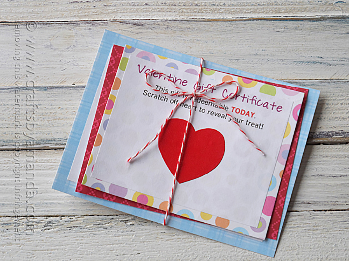 Valentine Scratch Off Card - instructions and free printable