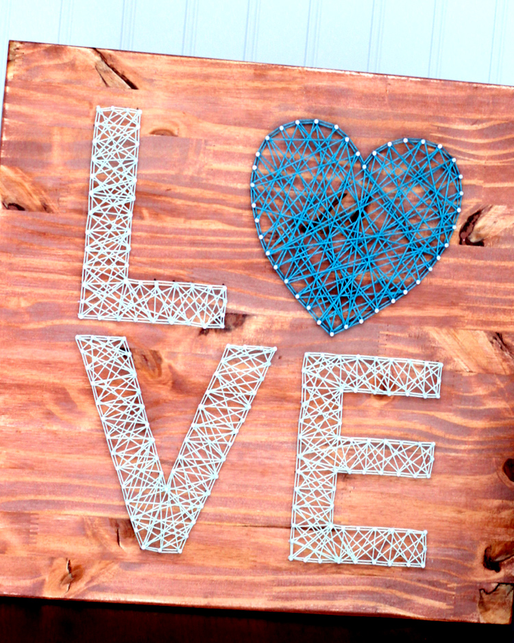 Hand/Heart String Art Valentines Gift Idea - You + Me - Hello Sensible