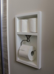 Recessed Toilet Paper Holder Tutorial