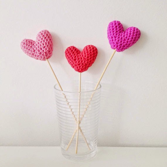 crochet heart tutorials