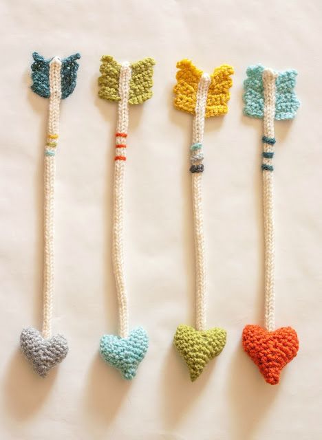 crochet heart arrows tutorial