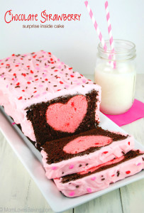 surprise inside heart cake