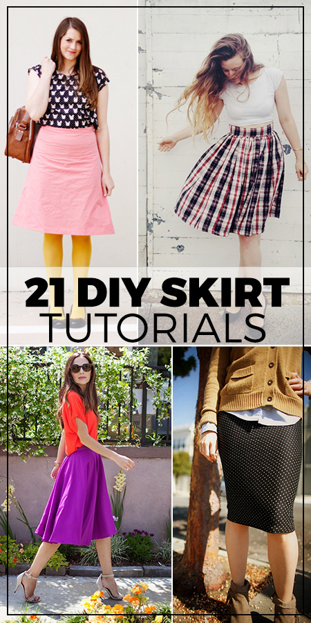 21 DIY Skirt Sewing Tutorials