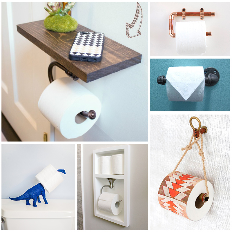 10 UNIQUE Toilet Paper Holder Designs That Your Bathroom Will