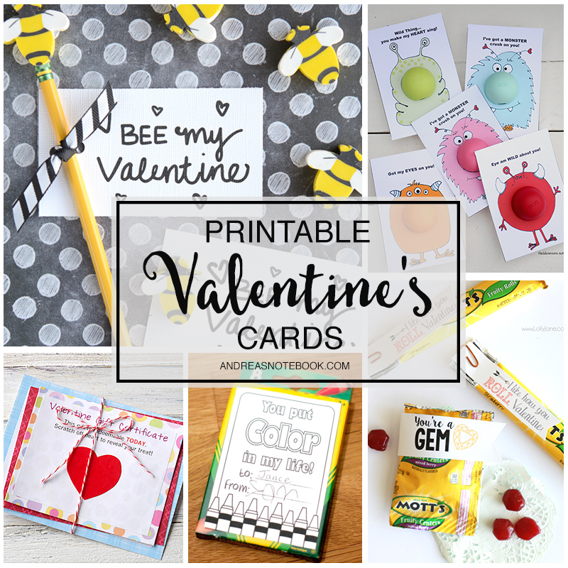 FREE Printable Valentine's Cards